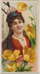 Boterbloemen: Rijkdom, uit de serie Floral Beauties and Language of Flowers, 1892