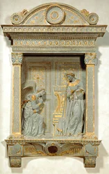 De Annunciatie (steen en goud)
