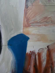 Abstracte blauwe aardvormen