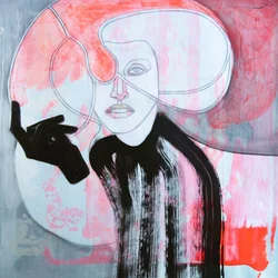 Abstract modeportret