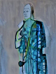 Abstract vrouwelijk portret