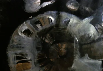 Donkere abstracte werveling