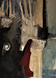 Dramatisch abstract rood