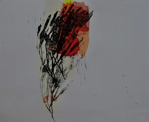 Vurige abstracte vorm