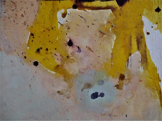 Abstracte vervaagde afbeelding in goudoker