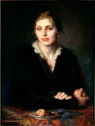 Dame met Fruit Gladys Holman Hunt, 1917
