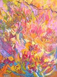 Levendige abstracte bloemen