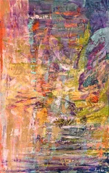 Levendige abstracte penseelstreken