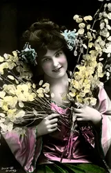 Madge Lessing 1866-1932, Duitse actrice, begin 20e eeuw