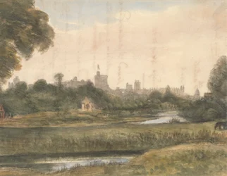 Uitzicht op Windsor vanaf de Rivier