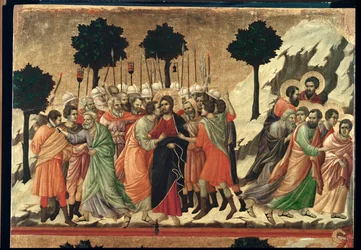Altaar Maesta, geschilderd 1308-1311 voor de kathedraal van Siena ...