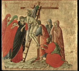 Altaar Maesta, geschilderd 1308-1311 voor de kathedraal van Siena ...