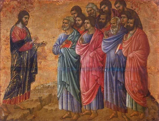 De verschijning van Christus op de berg in Galilea (detail)