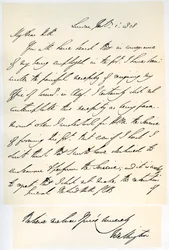 Brief van de hertog van Wellington aan generaal Rowland Hill, 1 februari 1828