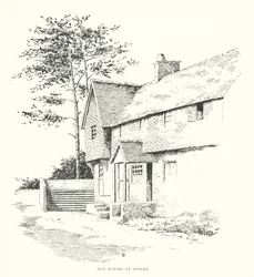 Oude huizen in Witley