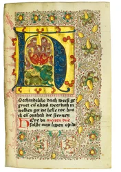 Getijdenboek en Gebedenboek in het Nederlands, Nederrijn, Emmerik, Kleef, ca. 1480