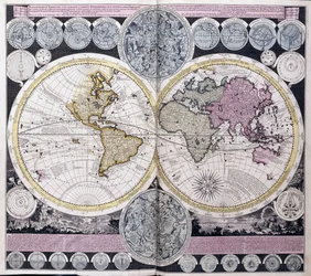 Kaart van de Wereld, c.1717