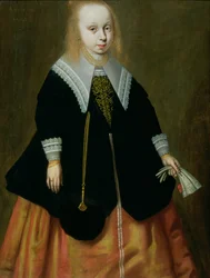 Portret van een jong meisje, Friesland School, 1644