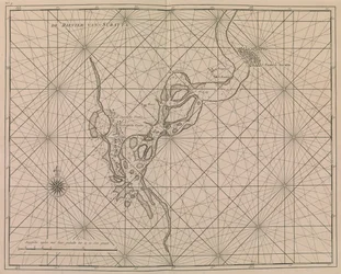 Rivierbenadering naar Surat, c.1726