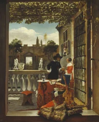 Het terras, c.1655-65
