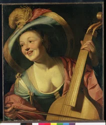 De viola da gamba speler