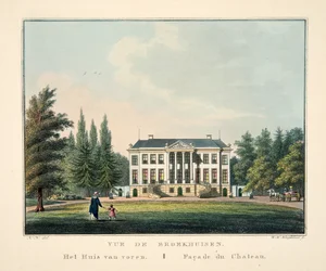 Vue de Broekhuisen. Het Huis van voren. Façade du Chateau