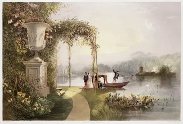 Het meer, Trentham Hall Gardens, uit 