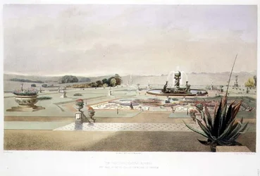 Het parterre, Castle Howard, uitgegeven door Thomas McLean