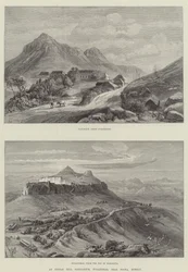 Een Indiaas heuvelsanitarium, Purandhar, nabij Poona, Bombay