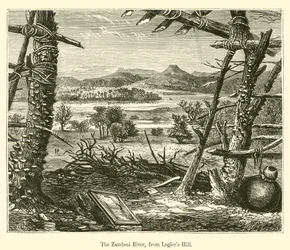 De Zambezi-rivier, vanaf Logier