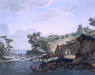 Paarden steken een rivier over, 1812-13