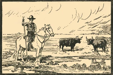 Paysage De Camargue - Uitzicht op Camargue, ca. 1920s