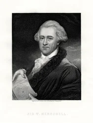 Sir Wilhelm Friedrich Herschel, in Duitsland geboren Britse astronoom en componist, 19e eeuw