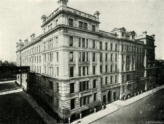 Hoofdkantoor van de post - Nieuw Noordgebouw, ca. 1897