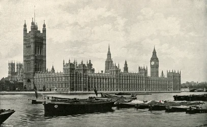 De parlementsgebouwen, ca. 1897
