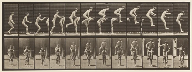 Plaat 168. Springen; Over de rug van een jongen (Leap Frog)