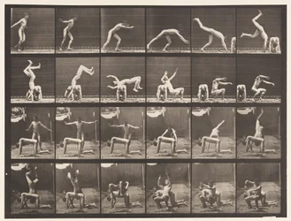 Plaat 364. Handstand over Rug van Man