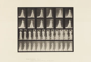 Plaat 39. Wandelen, handen bezig met breien, 1872-1885