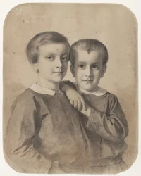 Portret van Wigbold Albert Willem, Graaf van Limburg Stirum en Graaf Hendrik