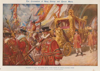 De kroning van koning George V