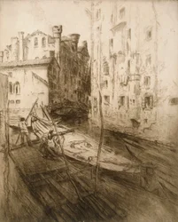 Het Joodse getto in Venetië, 1906