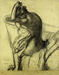Na het bad, 1899