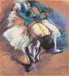 Dancer die haar Schoen Vastmaakt, c.1880-85