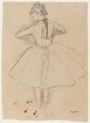 Danser Staand, Achteraanzicht; Danseuse debout, vue de dos, 1872-1873