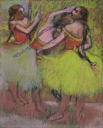 Dansers met gevlochten haar