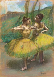 Dansers met gele rokken (twee dansers in geel), c.1896