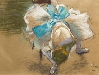 Danseres die haar schoen vastmaakt, 1887