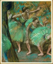 Dansers (pastel op papier)