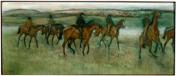 Oefenende Renpaarden, c1880
