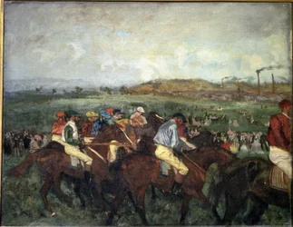 Herenrace. Voor vertrek, 1862